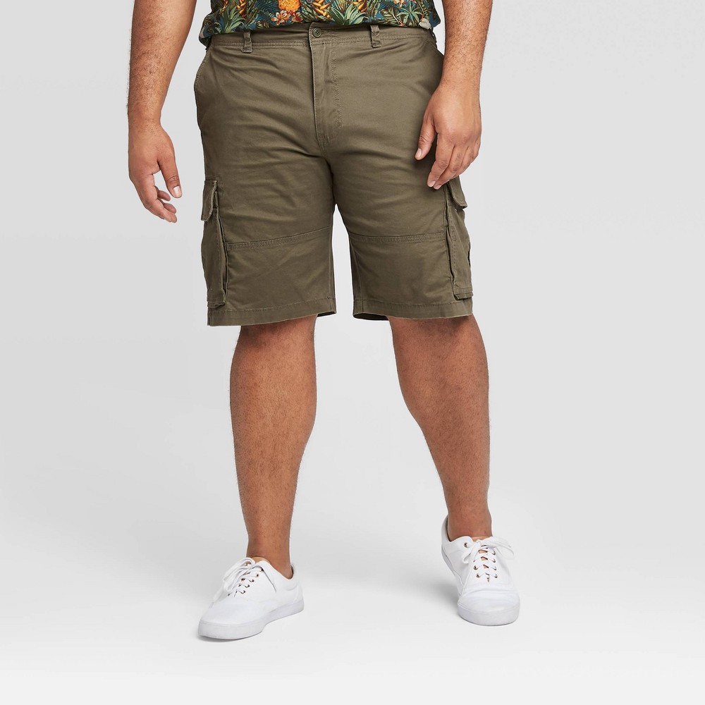 Men's Big & Tall 11 Ripstop Cargo Shorts - Goodfellow & Co Dark Badge Green 52 was $21.99 now $15.39 (30.0% off)