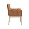 Meridian Furniture,Adrian Vegan Leather Dining Arm Chair, Set of 2 - 3 of 4