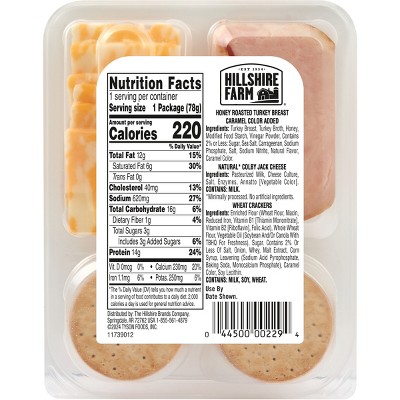 Hillshire Farm Snack Kits Honey Turkey & Colby Jack - 2.76oz