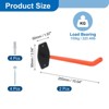 Unique Bargains Heavy Duty Garage Garden Storage Utility J Hooks 10" x 3.5" 2 Pcs - 2 of 4