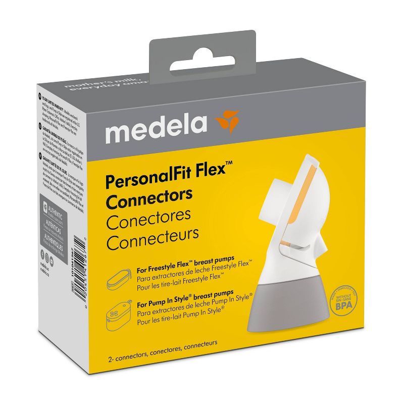 Medela PersonalFit Flex Connectors for Freestyle Flex, Pump In Style MaxFlow and Swing Maxi - 2ct, 3 of 6
