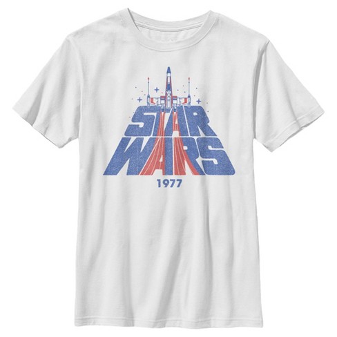 Boy\'s Star Wars: : T-shirt Retro Fighter Target A New X-wing Hope