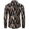 Mens Disco Shirt Metallic Sequins Shiny Long Sleeve - 2 of 4