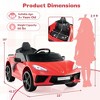 Costway 12V Electric Kids Ride On Car with Remote Control Wireless Connection Lights Orange/Pink/Red/White - 3 of 4