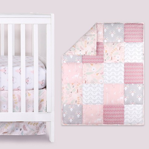 White 2024 cot quilt