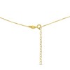 Thin Squared Outline Gold Plated Sterling Silver Pendant Necklace - In Season Jewelry - 4 of 4