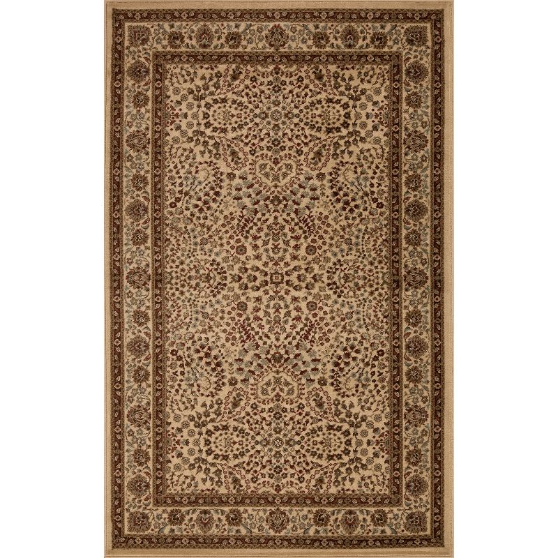Traditional Floral Medallion Ornamental Indoor Runner Area Rug by Blue Nile Mills, 1 of 7