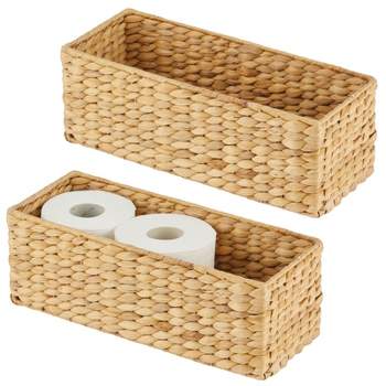 Custom Water Hyacinth Basket for Toilet Paper Baskets for Storage with  Built-in Handles - China Rattan Storage Baskets and Serving Restaurant  Baskets Tray price