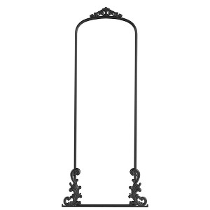 HomeRoots 68" Black Metal Arch Framed Full Length Mirror - 1 of 4