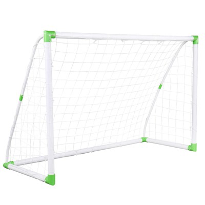 Naysaye Sports Nets and Rebounders PVC Tube Soccer Goal with Net Buckles and Ground Nails for Training, White, 71.65"*47.24"*31.5"