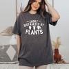 Simply Sage Market Women's Easily Distracted By Plants Bold Short Sleeve Garment Dyed Tee - 2 of 2