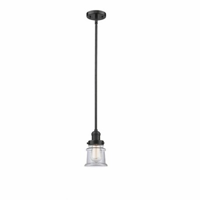 Canton - 1 Light Stem Hung Mini Pendant In Industrial Style-8.5 Inches Tall and 5.25 Inches Wide