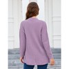Cardigan Sweaters for Women Open Front Chunky Long Sleeve  Cable Knit Cardigan Outwear with Pockets Longline Sweater Cardigan - 2 of 4