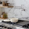 WOWOW Wall Mounted Pot Filler with Double Handle in Brushed Nickel - 4 of 4