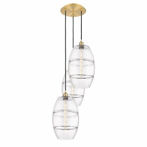Vaz - 3 Light Cord Hung Multi Pendant In Industrial Style-56.25 Inches Tall and 16.5 Inches Wide - 1 of 1