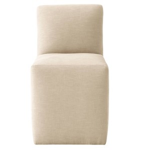 Rosette Dining Chair Linen Beige - Cloth & Co.