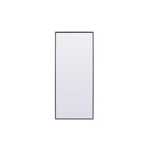 Elegant Lighting Metal Frame Rectangle Full Length Mirror 30x72 Inch in Black - 1 of 4