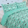 PiccoCasa Kids' Alien Pattern Duvet Cover with 2 Pillowcases Bedding Set 3 Pcs - 4 of 4