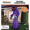 Occasions 7' Inflatable Faceless Reaper  Purple, 7 ft Tall, Multicolored - 3 of 3