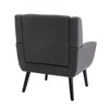 NicBex Modern Soft Accent Chair Wood Frame Ergonomics Lounge Chair Modern Reading Chair Comfy Chair for Living Room, Blue - 3 of 4