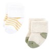 Hudson Baby Infant Girl Cotton Rich Newborn and Terry Socks, Sunflower - image 4 of 4