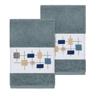 Linum Home Textiles 100% Turkish Cotton KHLOE Embellished Towel Set - 1 of 2