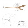 52 Inch Reversible Ceiling Fan with Lights And Remote-The Pop Home - 4 of 4