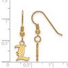 Black Bow Jewelry 14k Yellow Gold Plated Sterling Silver Louisville Cardinals NCAA Dangle Earrings - 2 of 3