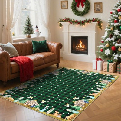 Chrismas Rug for Livine Room Bedroom Dining Room