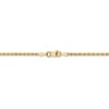 Black Bow Jewelry 1.75mm 14k Yellow Gold Solid Diamond Cut Rope Chain Bracelet - 3 of 4