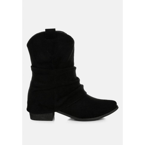 Slouchy flat ankle boots sales