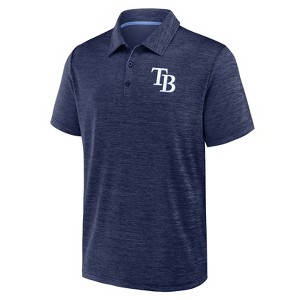 MLB Tampa Bay Rays Men's Heather Polo T-Shirt - 1 of 3