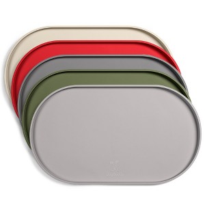 DogBuddy Dog Food Mat, Waterproof Dog Bowl Mat, Silicone Dog Mat for Food and Water, Pet Food Mat with Edges, Nonslip Feeding Mat - 1 of 4