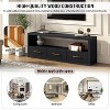 Sapphtopaz Modern TV Stand for TVs Up to 79" Storage Cabinet with 3 Drawers TV Console with Large Open Shelf Table for Living Room, Entryway - 3 of 4