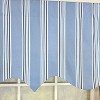 RLF Home 100% Cotton Freya Stripe Regal  Fully lined Windows Rod Pocket Valance 50" x 17"  Blue - 4 of 4