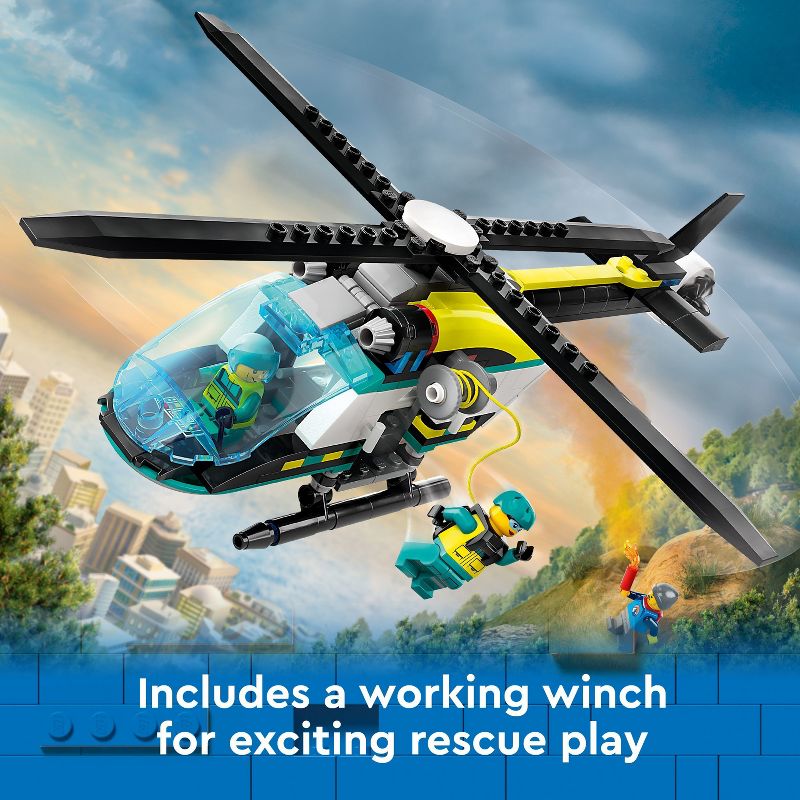 LEGO City Emergency Rescue Helicopter Building Kit 60405, 5 of 8