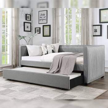 Danyl 88" King Bed Gray Fabric - Acme Furniture