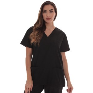 Just Love Solid Scrub Top for Women with Pockets and V-Neck - Comfortable and Professional Medical Uniform - 1 of 3