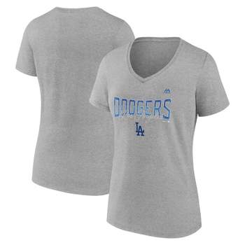 20331-2 Womens LOS ANGELES DODGERS V-Neck Baseball Jersey Shirt BLACK All  Sizes