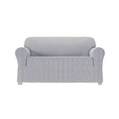 Steps Stretch Loveseat Slipcover - Zenna Home