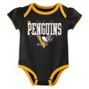 NHL Pittsburgh Penguins Baby Girls' 3pk Bodysuit - 4 of 4