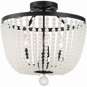 Crystorama Lighting Rylee 4 - Light Semi-Flush Mount in  Matte Black - 1 of 1