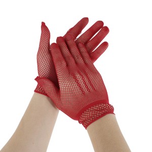 Unique Bargains Women's Hollow Fishing Net Sunblock Mittens 1 Pair - 1 of 4