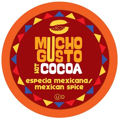 Mucho Gusto Mexican Spiced Hot Cocoa Pods K Cups, 40 Count