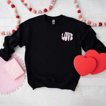 Simply Sage Market Women's Graphic Sweatshirt Embroidered Love Bold