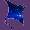 Men's Design By Humans Space Manta Ray By Shrenk T-Shirt - 2 of 3