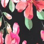 black floral