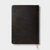 192pg Ruled Journal 10"x7" Leatherette Black - up&up™ - 4 of 4