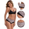 INSPIRE CHIC Women's Lace Trim Ultra-Thin Mid Rise Hipsters Elastic Lightweight Breathable Briefs - 3 of 4