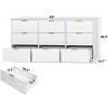 Sapphtopaz Modern Simply Dresser with Drawers Durable Closet Organizers and Storage with Golden Handles Versatile Dresser for Bedroom,Entryway - 4 of 4